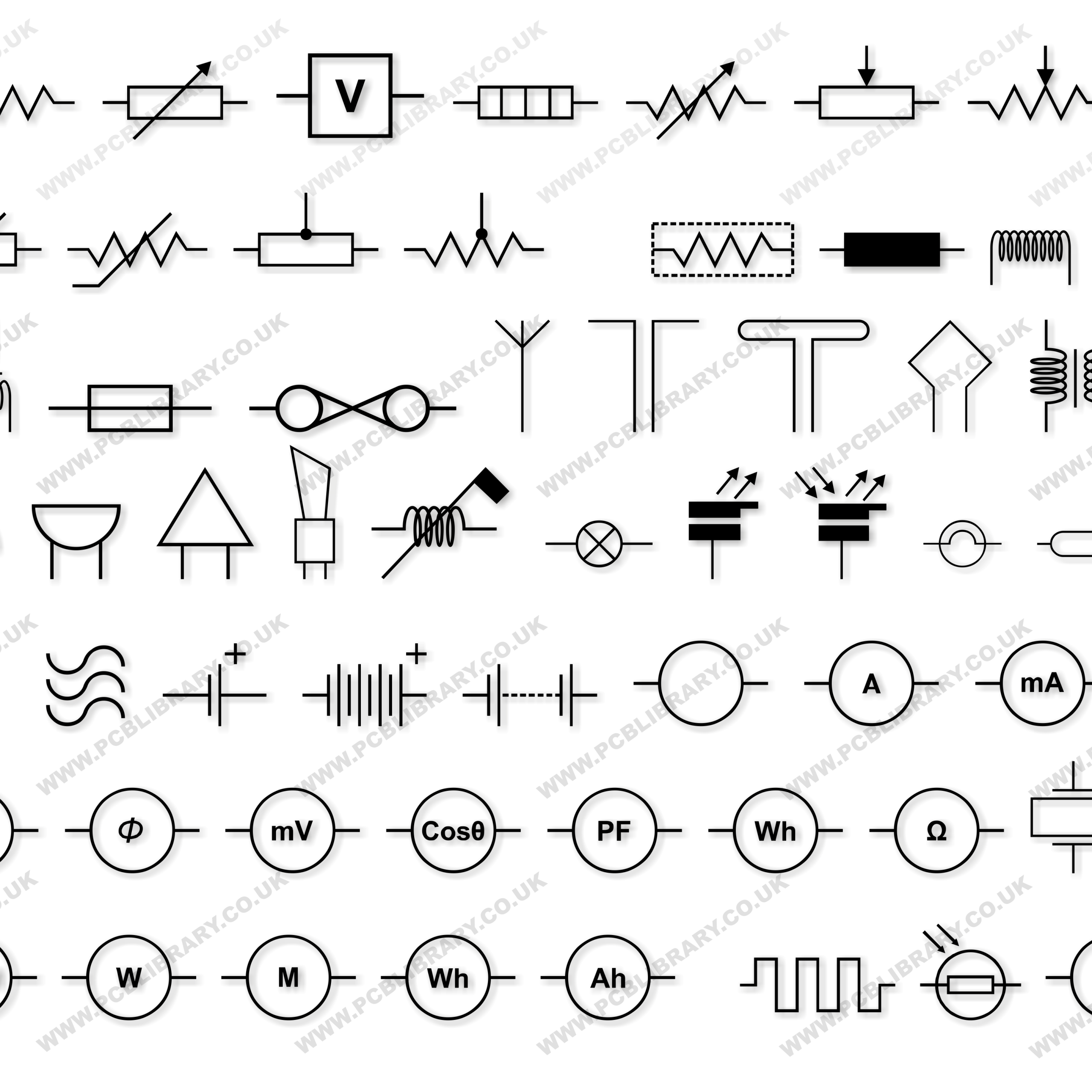 Electrical Symbol TTF Font