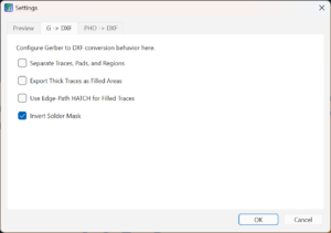 Gerber to DXF and ODB++ Converter